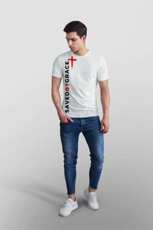 Saved By Grace White Shirt