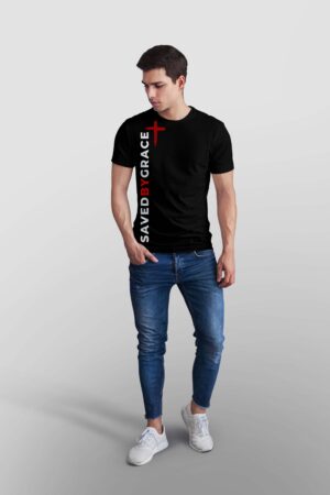 Saved By Grace Black Shirt
